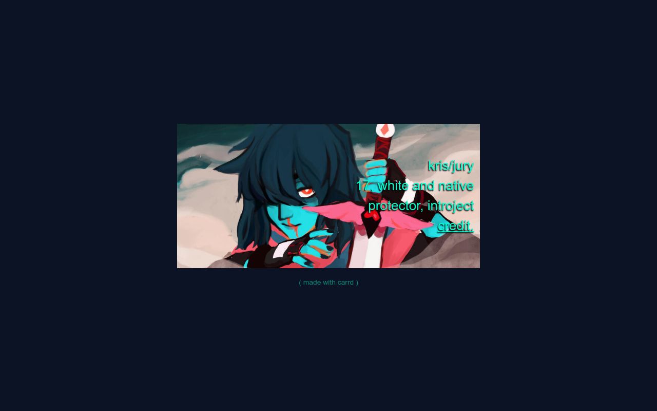 Carrd profile picture for @debris